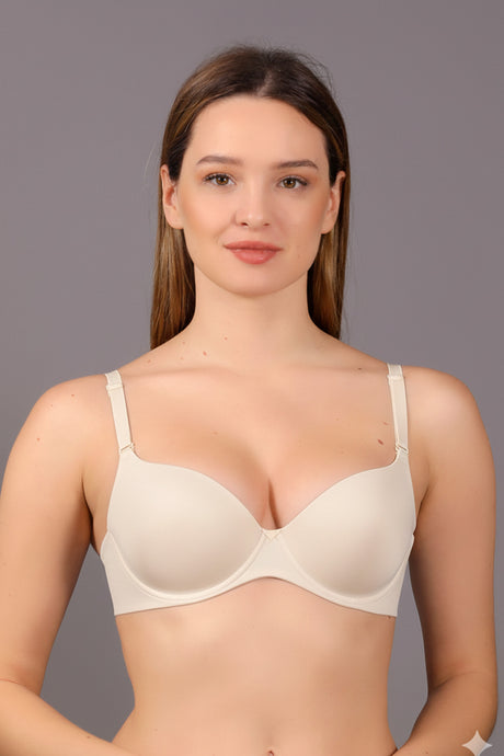 6045-Destekli B Cup Lazer Kesim Sütyen (Lotlu)