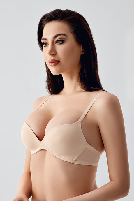 1791-Desteksiz C Cup Basic Sütyen (2 Li Askılı Pk)