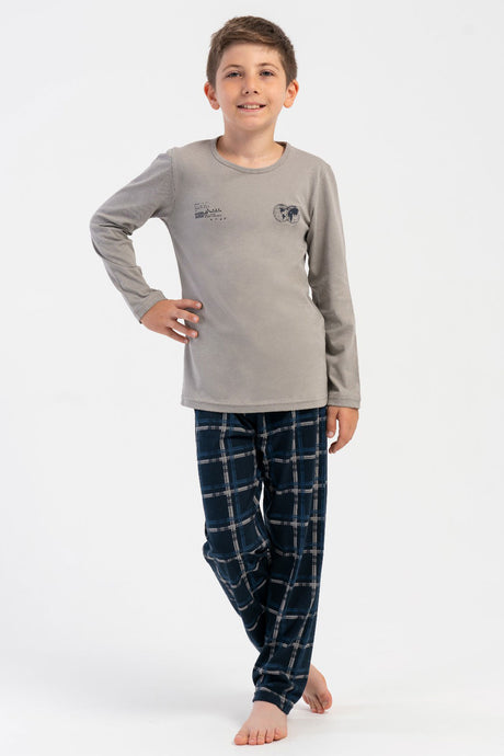 ERKEK COCUK P.SUPREM O YAKA UZUN KOL PIJAMA TAKIM(9/10-15/16) 503098