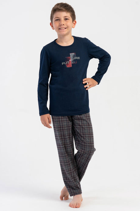 ERKEK COCUK P.SUPREM O YAKA UZUN KOL PIJAMA TAKIM(9/10-15/16) 503106
