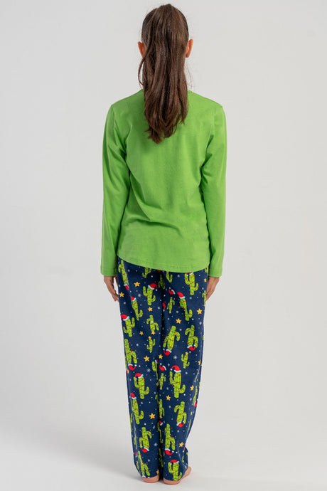 KIZ COCUK P.SUPREM O YAKA UZUN KOL ETEGI OVAL PIJAMA TAKIM(5-6/13-14)