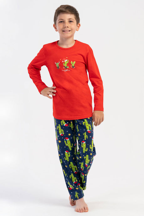 ERKEK COCUK P.SUPREM O YAKA UZUN KOL PIJAMA TAKIM(5-6/13-14) 503276