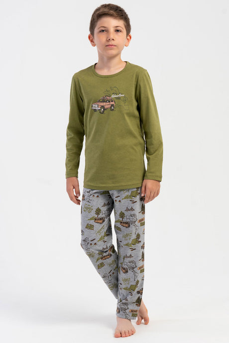 ERKEK COCUK P.SUPREM O YAKA UZUN KOL PIJAMA TAKIM(9/10-15/16)